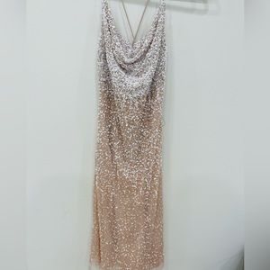 midi slip beaded dress